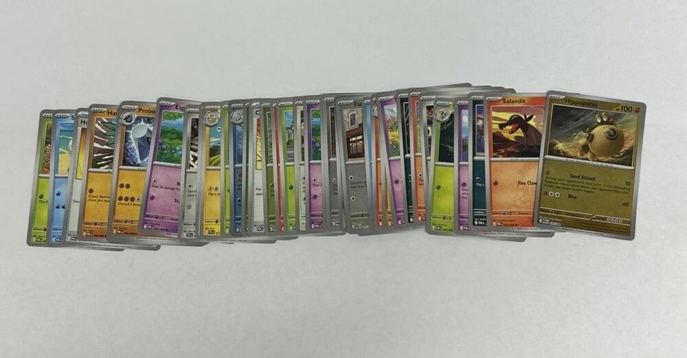 Lot Of 39 Pokemon Common Basic Playing Cards EXC NM